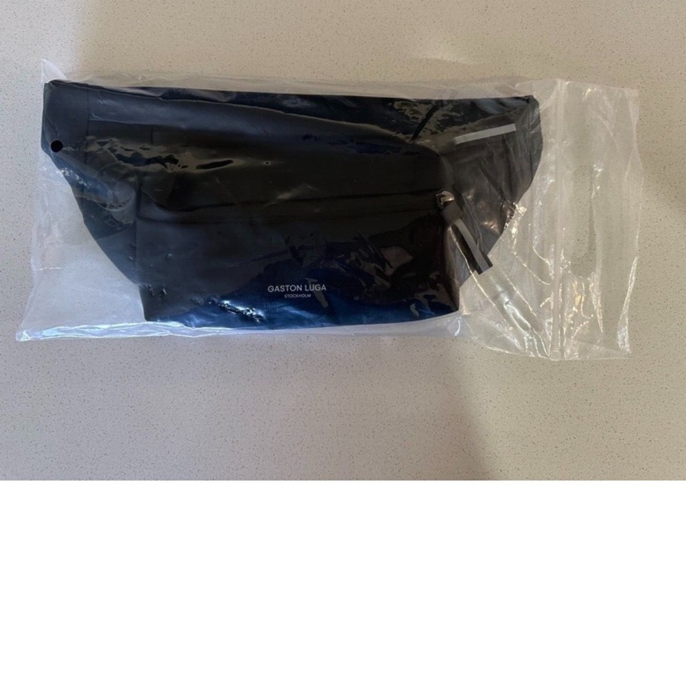 Gaston Luga Black Waist Bag